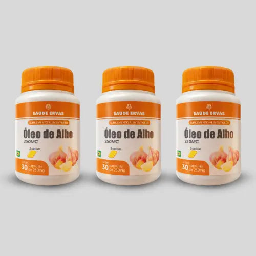 Óleo de Alho – Suplemento Alimentar Natural para o Dia a Dia - 30 Cápsulas