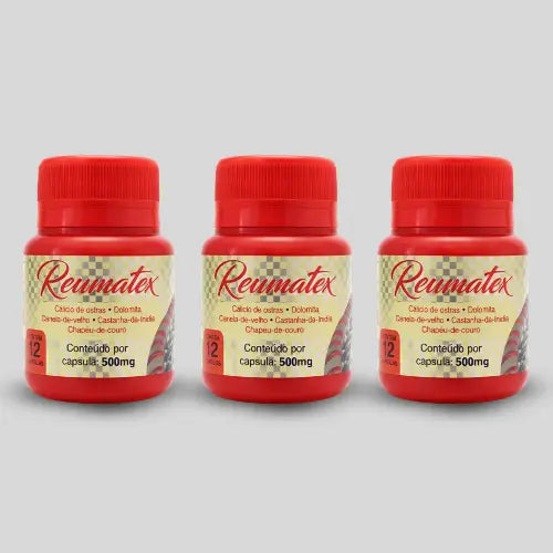 Reumatex – Suplemento Alimentar Natural com Minerais e Extratos Vegetais – 12 Cápsulas