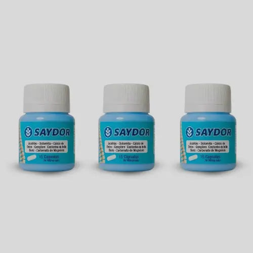 Saydor 500 mg – Suplemento Alimentar Natural com Minerais e Extratos Vegetais – 15 Cápsulas