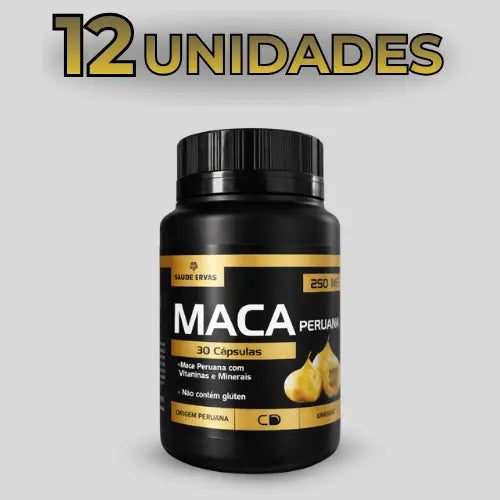 Maca Peruana 250 mg – Suplemento Alimentar Natural com Lepidium meyenii – 30 Cápsulas