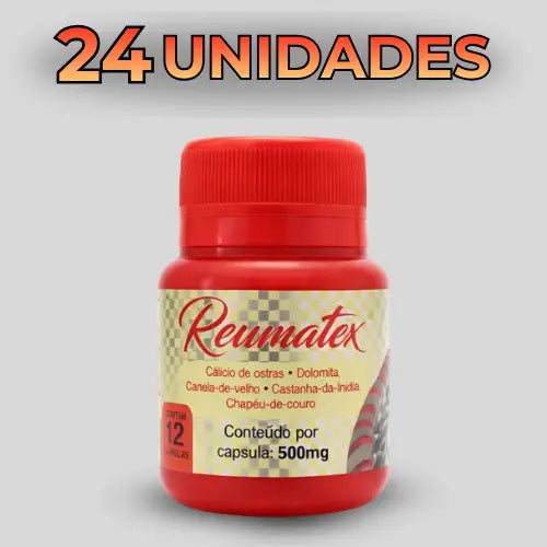 Reumatex – Suplemento Alimentar Natural com Minerais e Extratos Vegetais – 12 Cápsulas