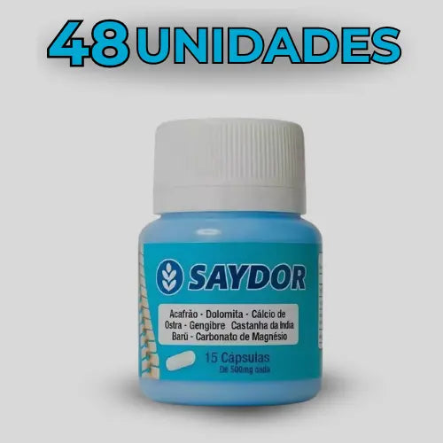 Saydor 500 mg – Suplemento Alimentar Natural com Minerais e Extratos Vegetais – 15 Cápsulas