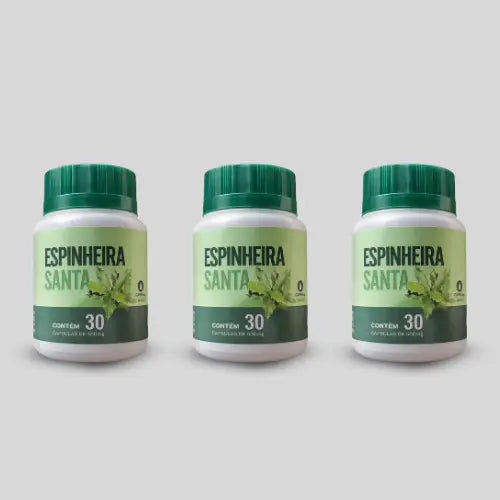 Suplemento Alimentar Natural com Extrato de Espinheira Santa – 30 Cápsulas