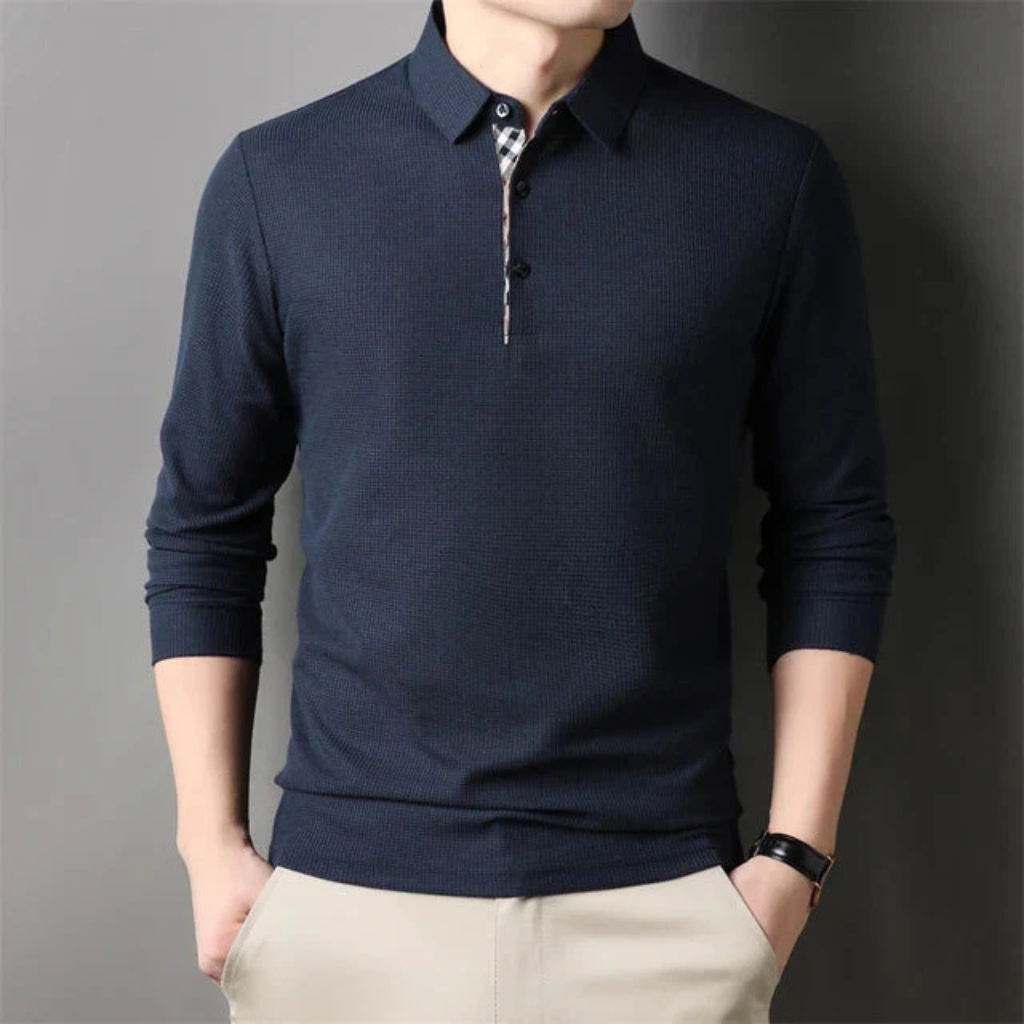 Camisa Gola Polo Manga Longa Forllini