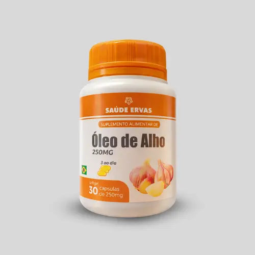 Óleo de Alho – Suplemento Alimentar Natural para o Dia a Dia - 30 Cápsulas