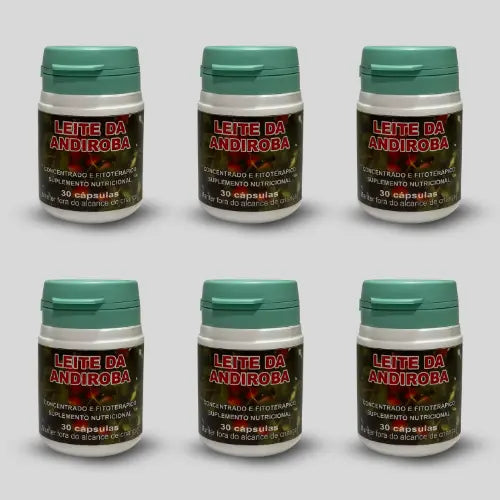 Leite de Andiroba 500 mg – Suplemento Alimentar Natural com Carapa guianensis – 30 Cápsulas