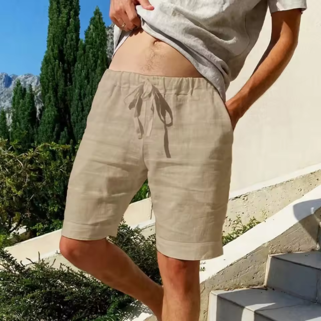 Bermuda de Linho Masculina Lorennzi Riviera 4