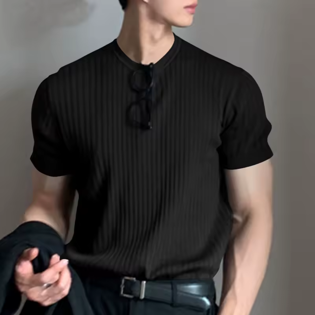 Camisa Básica Masculina Lorennzi Nero 2