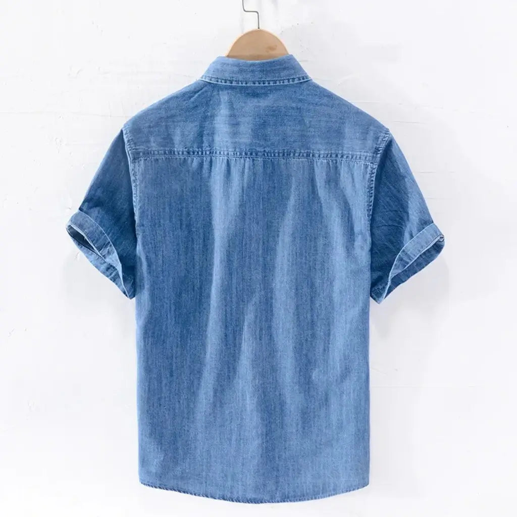 Camisa Jeans Masculina Lorennzi Denim 5