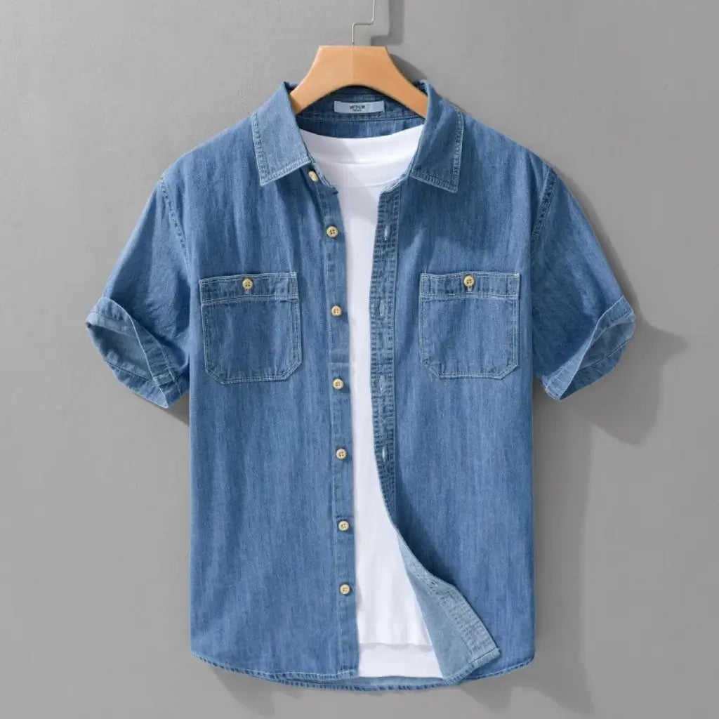 Camisa Jeans Masculina Lorennzi Vero 5