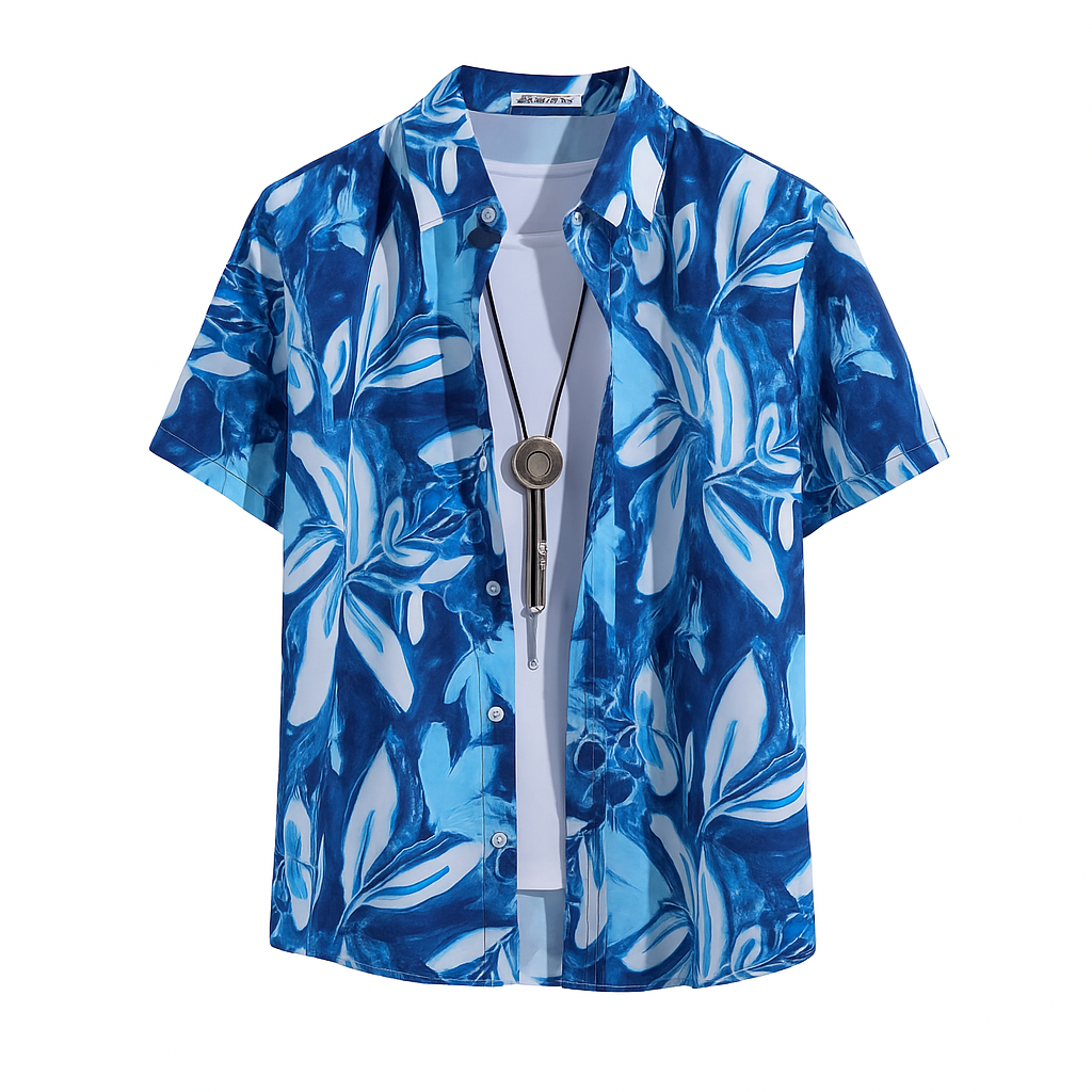 Camisa Manga Curta Lorennzi Waves