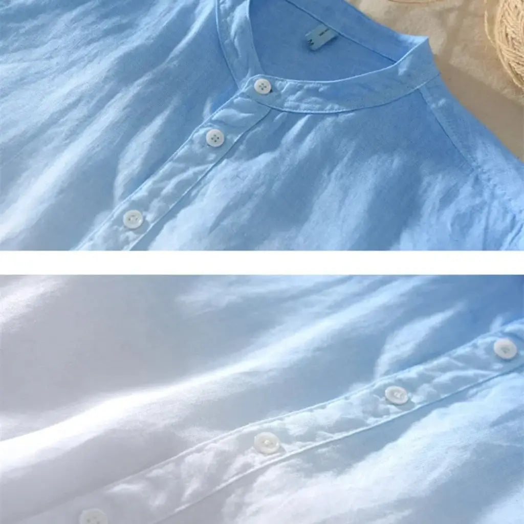 Camisa de Linho Masculina Lorennzi Bianco 4