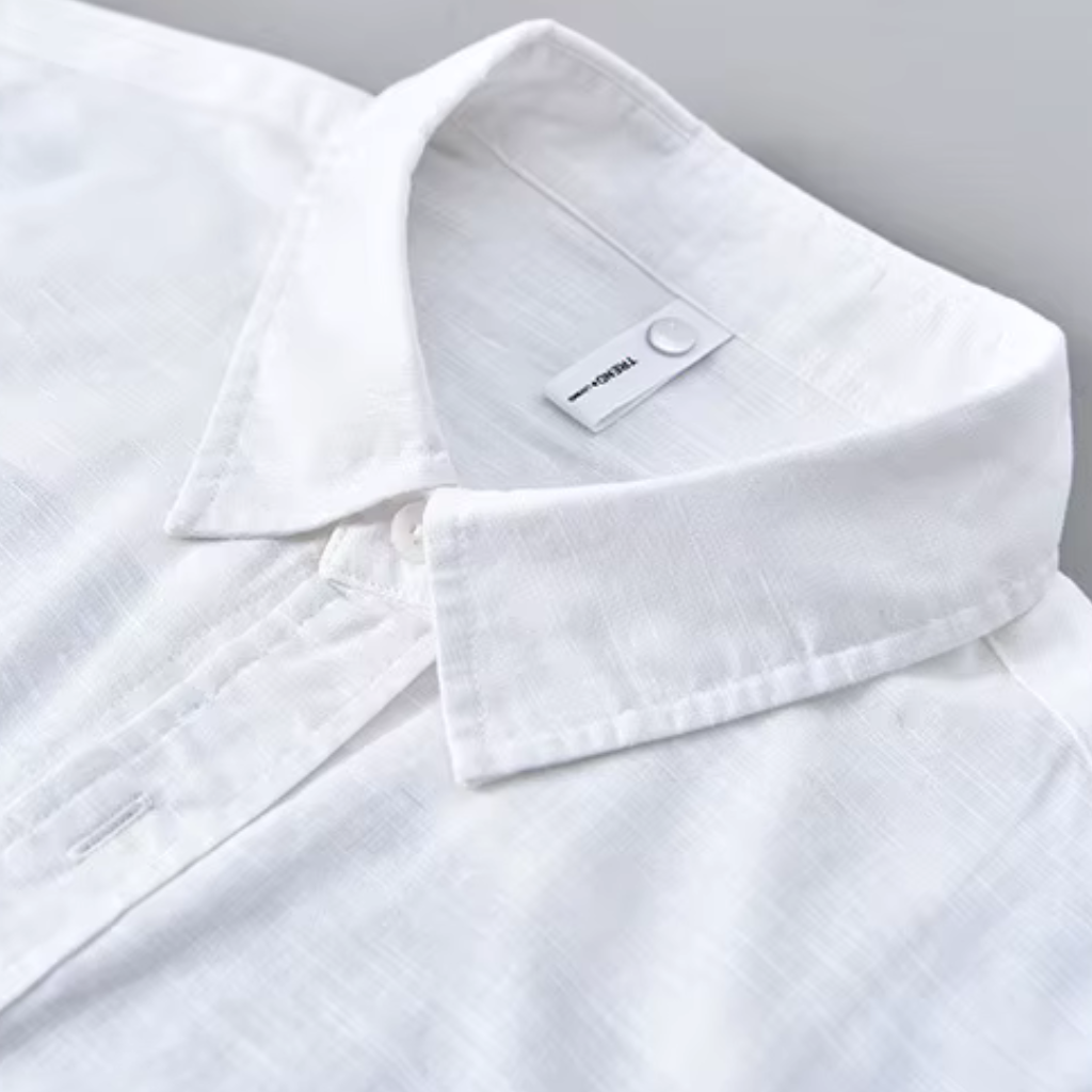 Camisa de Linho Masculina Lorennzi Grigio 5