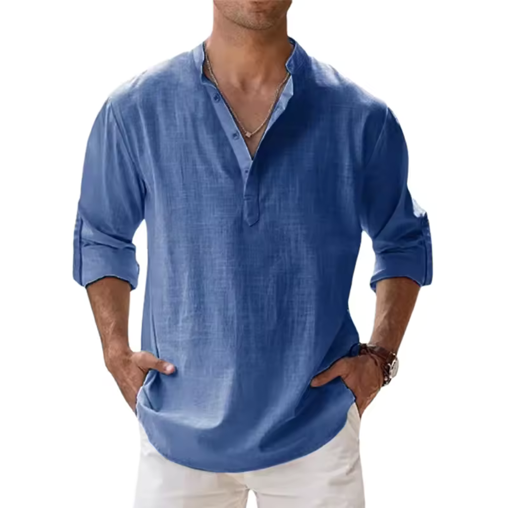 Camisa de Linho Masculina Lorennzi Ocean