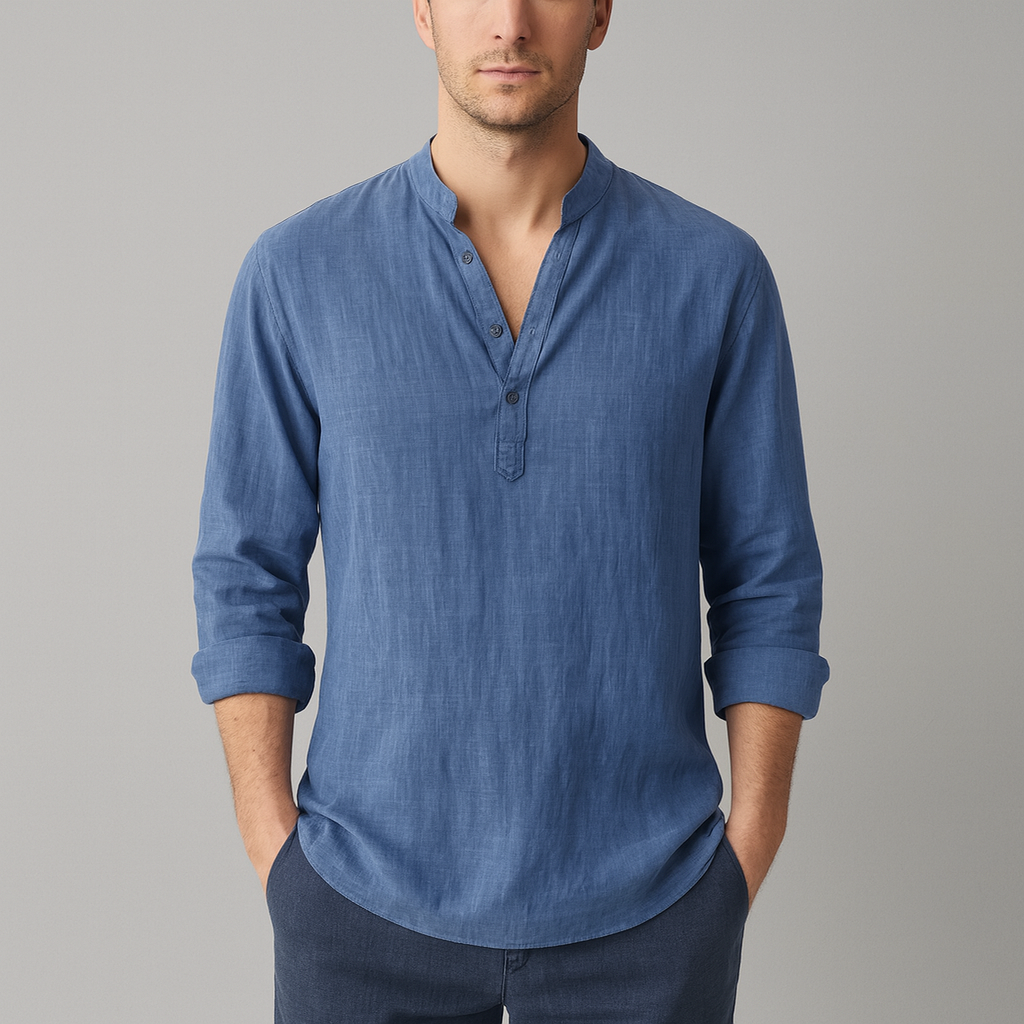 Camisa de Linho Masculina Lorennzi Ocean 2