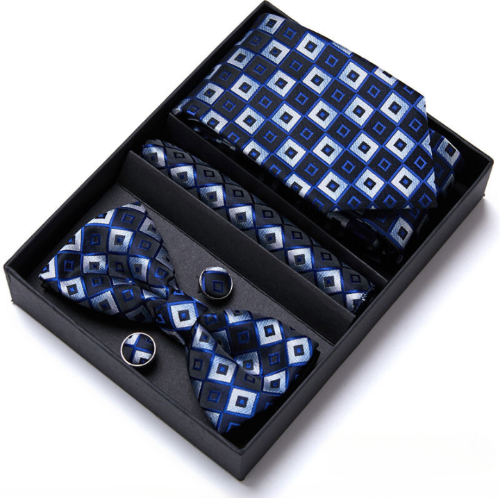 Conjunto Premium de Gravata Estampada Ferretti