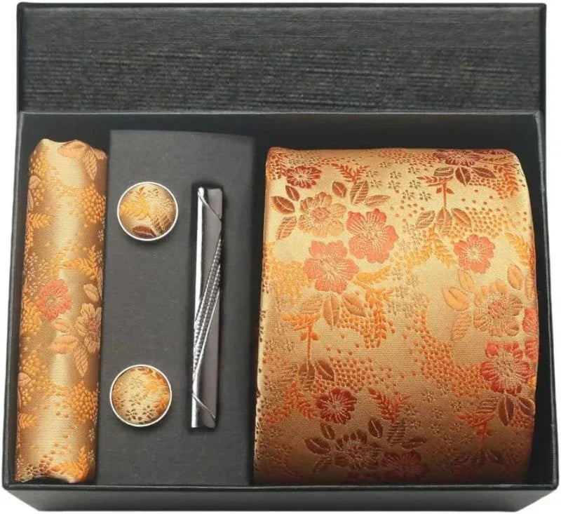 Gravata Estampada Conjunto de Seda Valentini 16