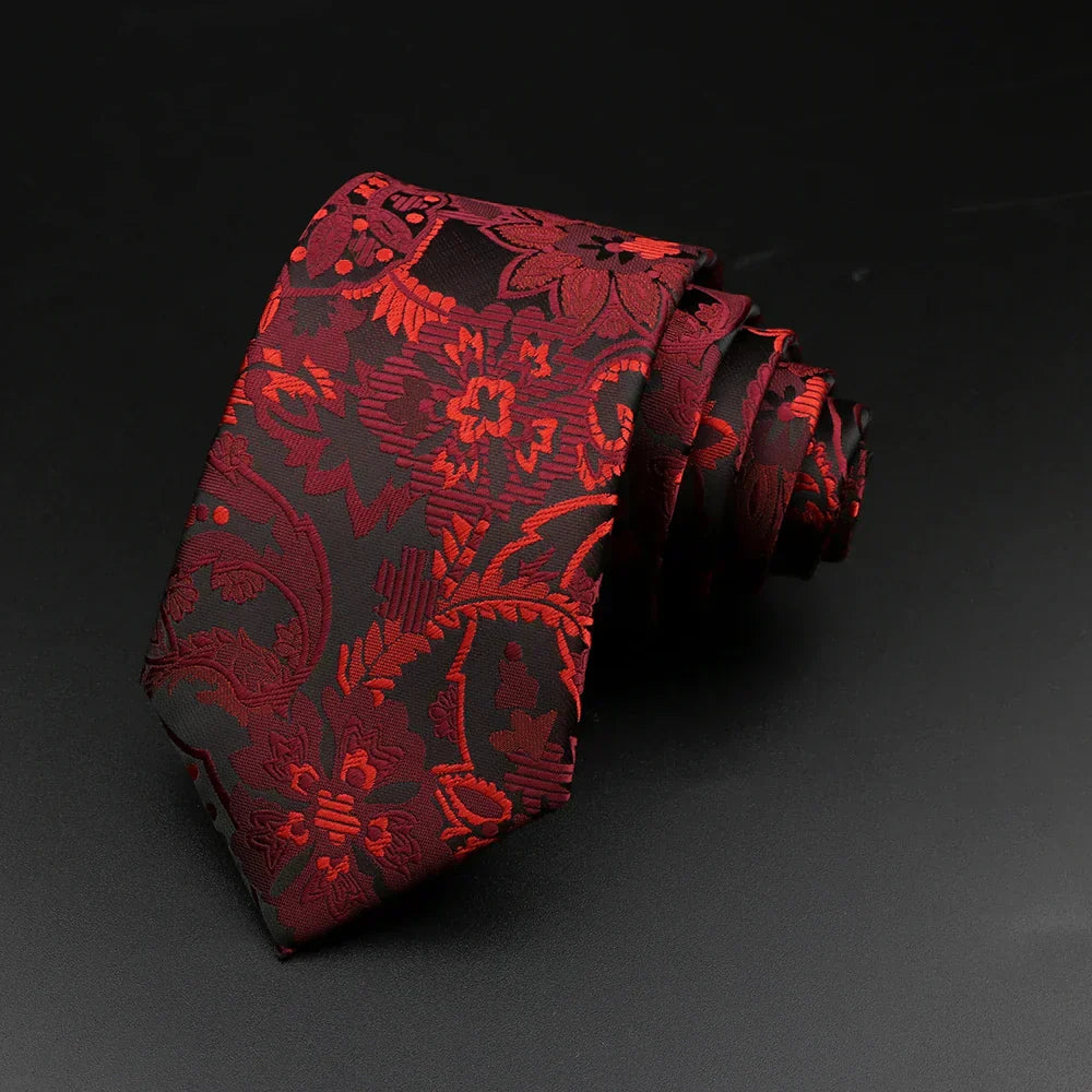 Gravata Estampada Floral Roman 14