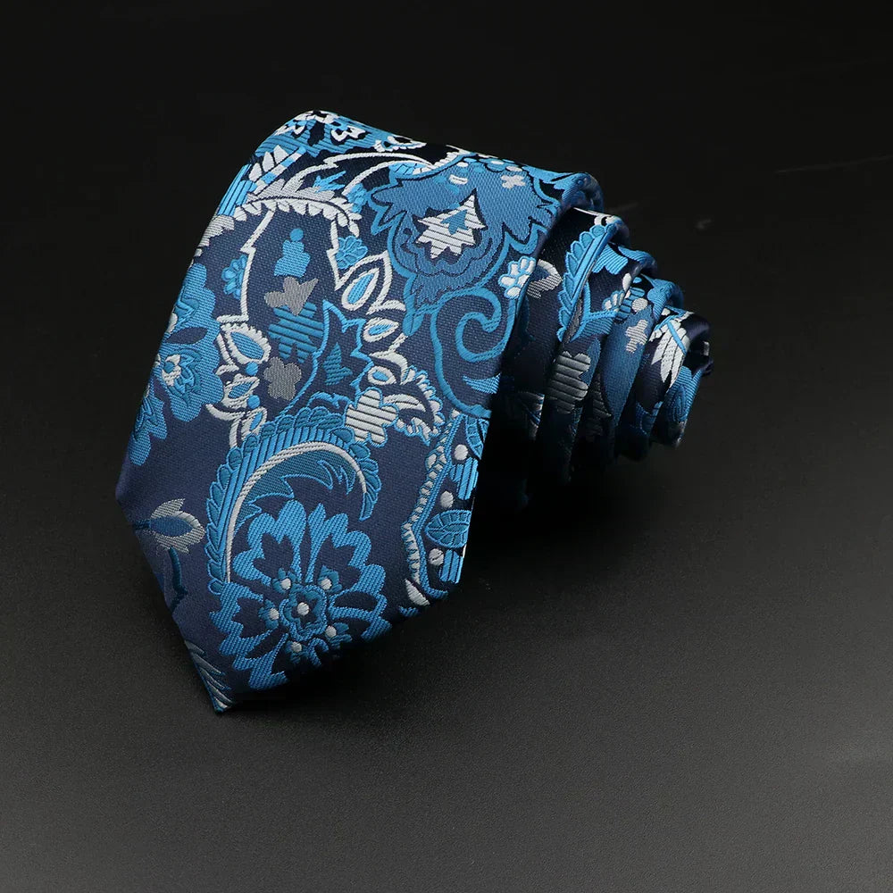 Gravata Estampada Floral Roman 2