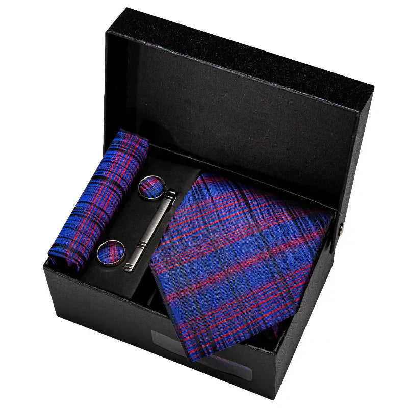 Gravata Listrada Conjunto de Seda Lorennzi 16