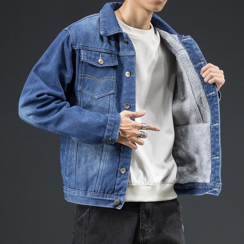 Jaqueta Masculina Jeans Acolchoada Lorennzi