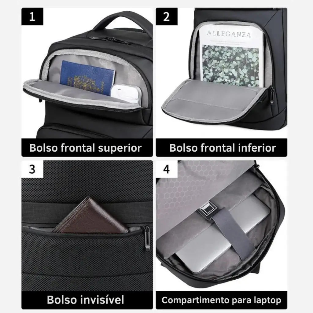 Mochila Executiva Impermeável 50L Lorennzi 5