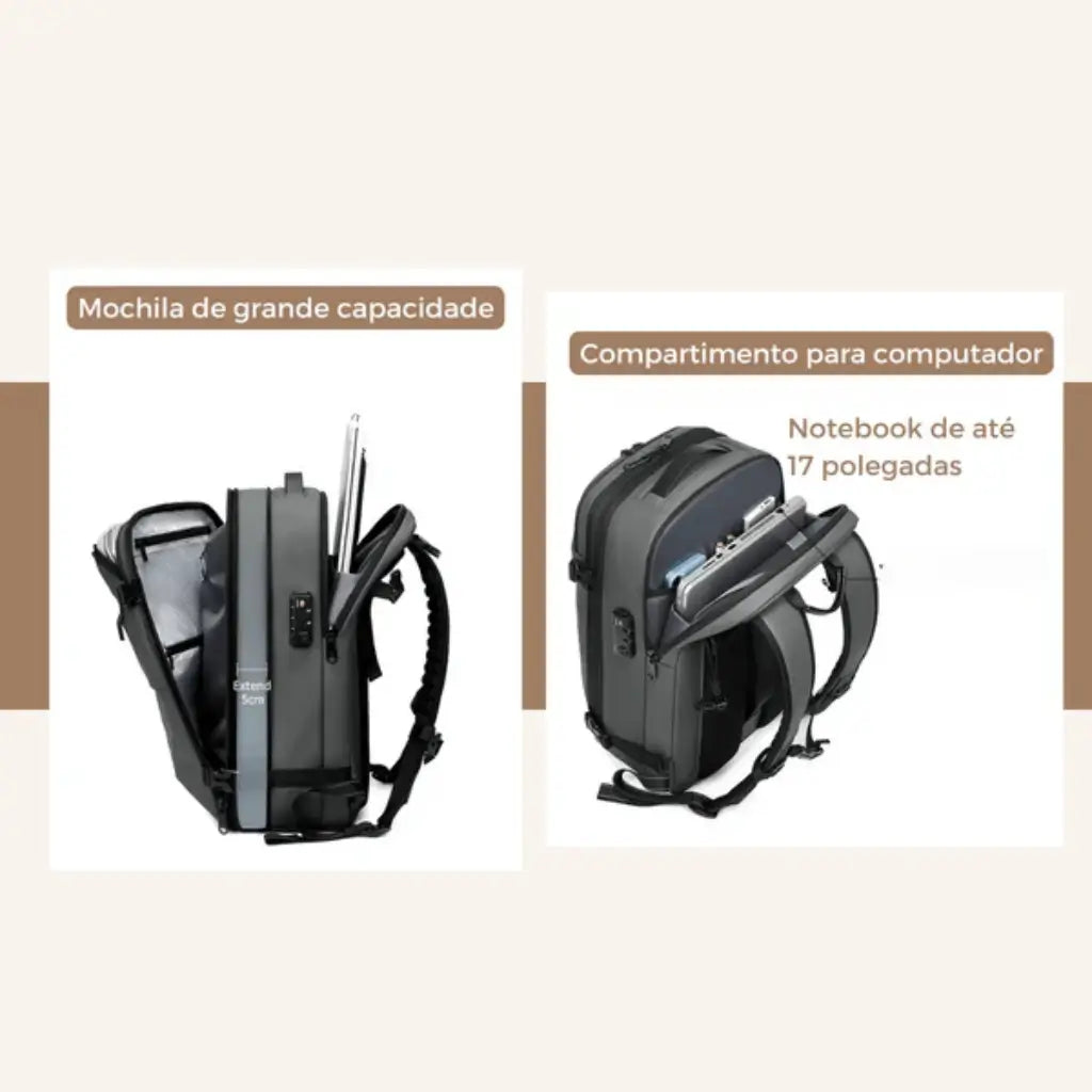 Mochila de Viagem Compressão à Vácuo + Bomba Lorennzi 6