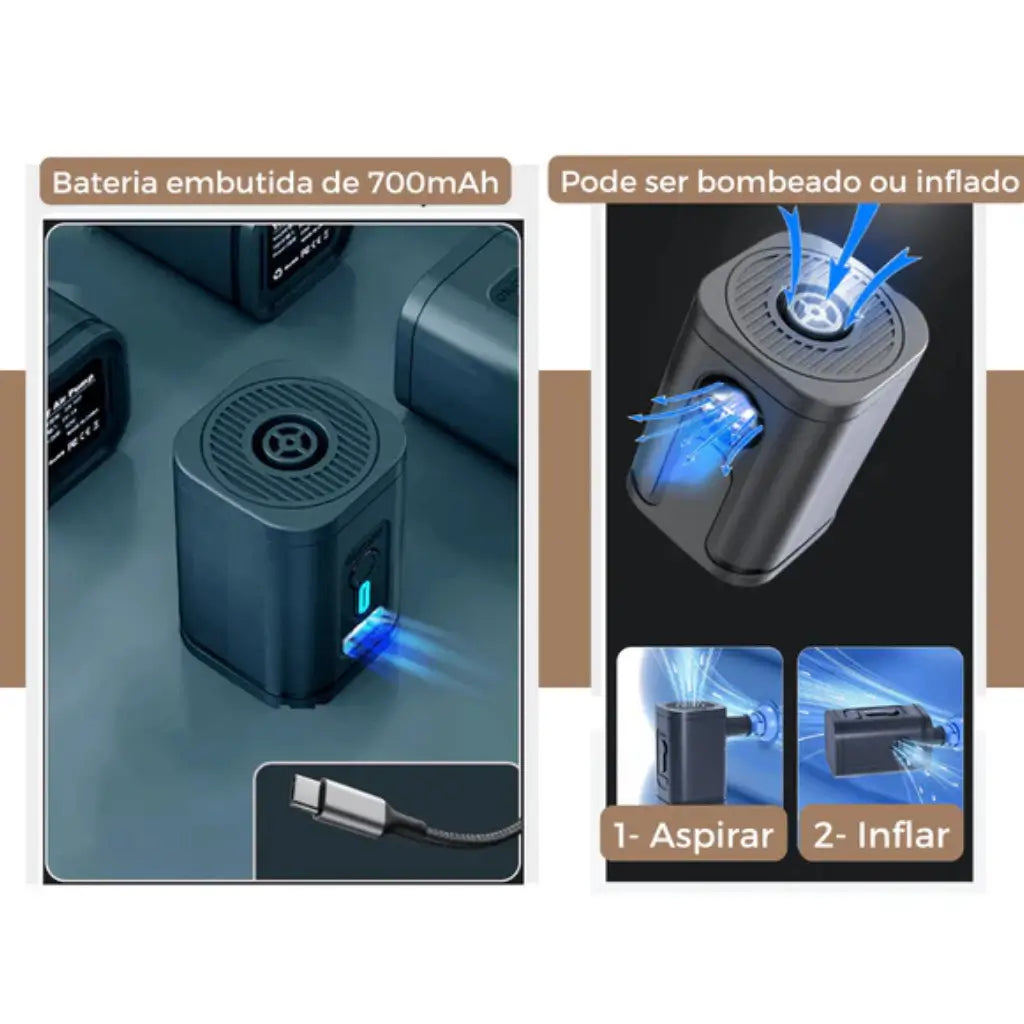 Mochila de Viagem Compressão à Vácuo + Bomba Lorennzi 7