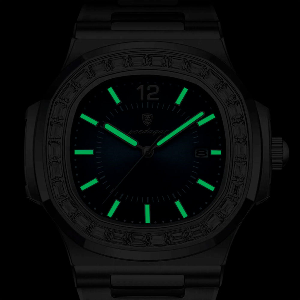 Relógio Masculino Cravejado Forllini Spectre