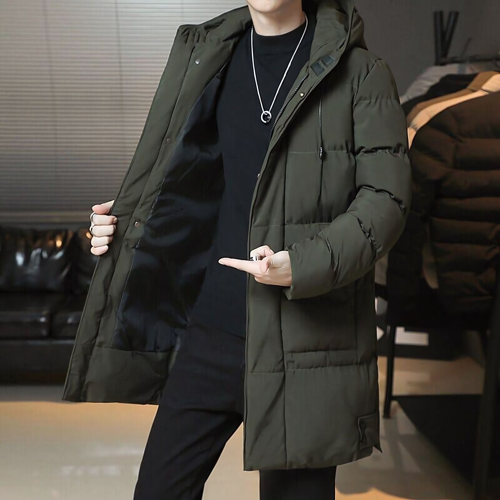 Sobretudo Masculino Puffer Lorennzi 6