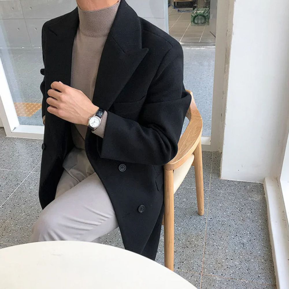 Sobretudo Masculino em Lã Lorennzi Street 4