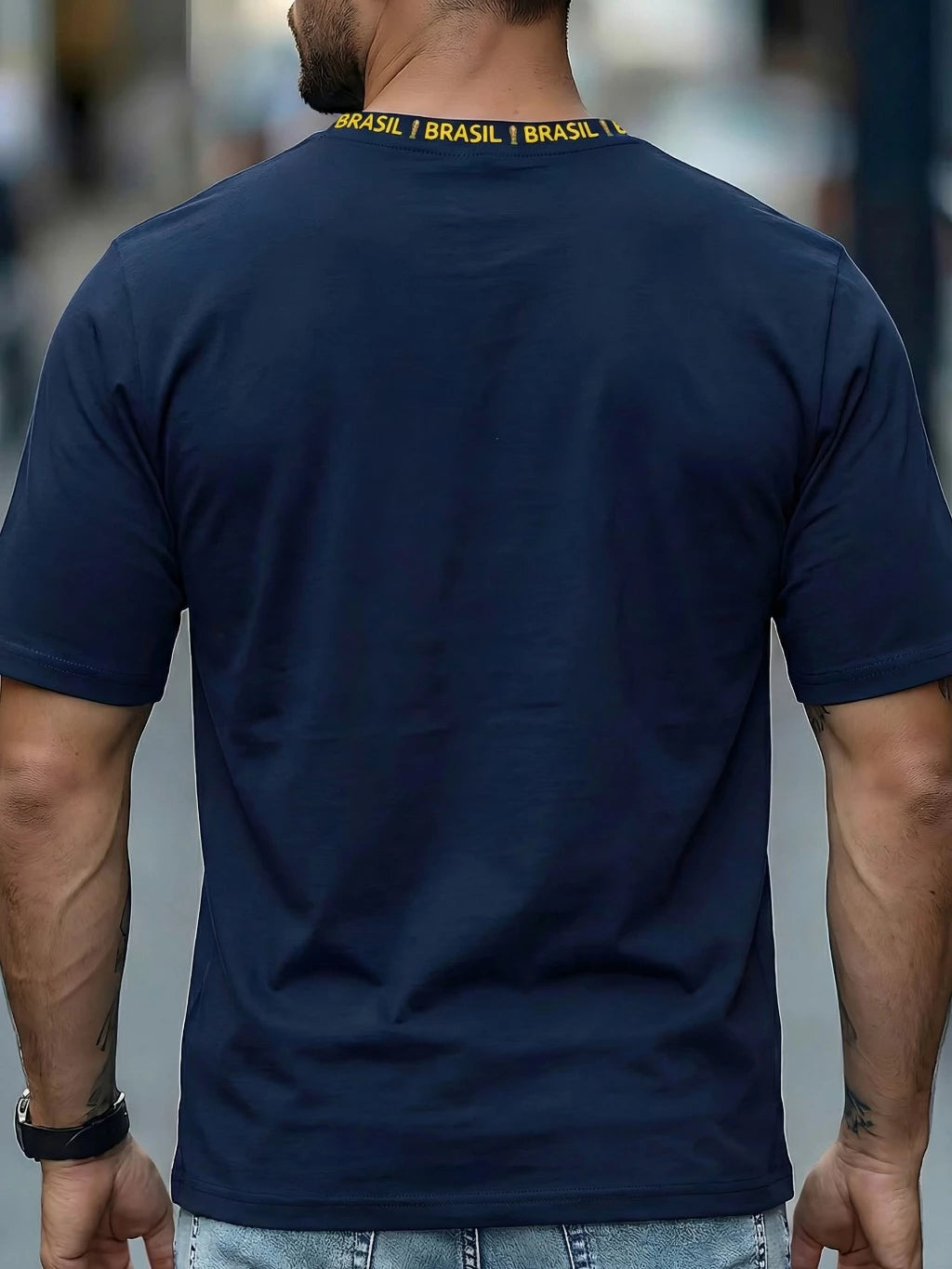 Camiseta Masculina Brasil 10 Street Wear Esportiva 100% algodão Plus Size
