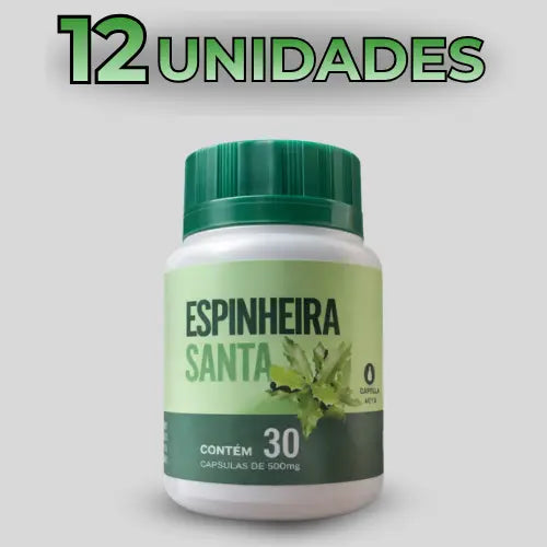 Suplemento Alimentar Natural com Extrato de Espinheira Santa – 30 Cápsulas