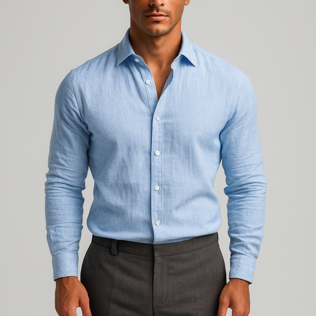 Camisa de Linho Masculina Forllini Portofino