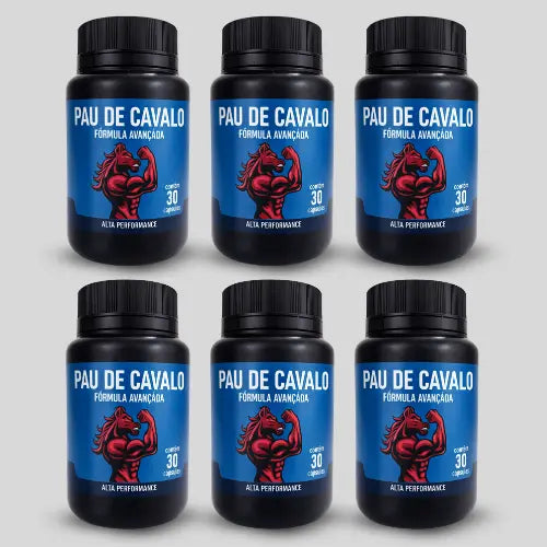 Pau de Cavalo – Suplemento Alimentar Natural com Maca Peruana e Catuaba – 60 Cápsulas