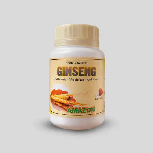 Suplemento Alimentar Natural com Extrato de Ginseng (Panax spp.) – 30 Cápsulas
