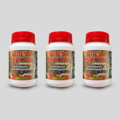 Leite de Andiroba 500 mg – Suplemento Alimentar Natural com Carapa guianensis – 30 Cápsulas
