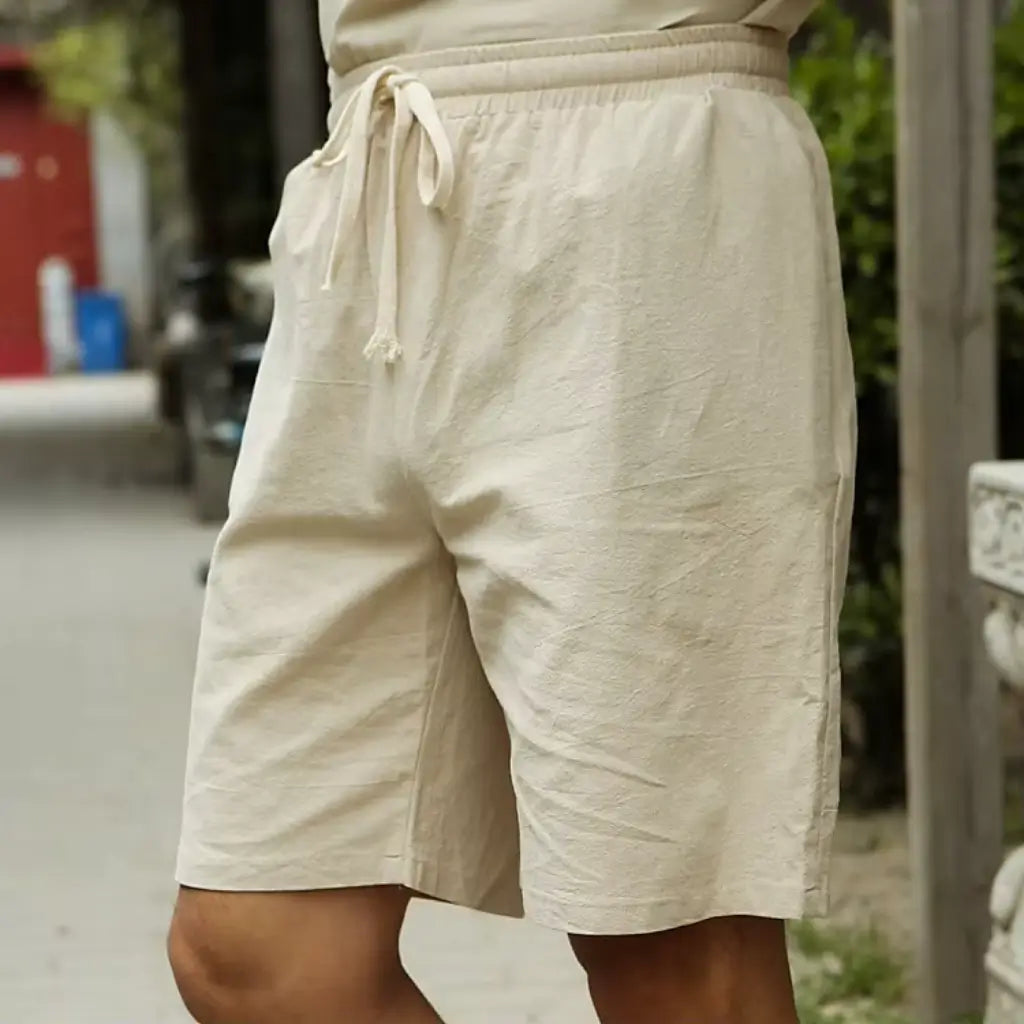 Bermuda de Linho Masculina Lorennzi Bianco 6