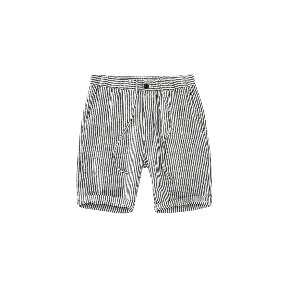 Bermuda de Linho Masculina Lorennzi Listrada