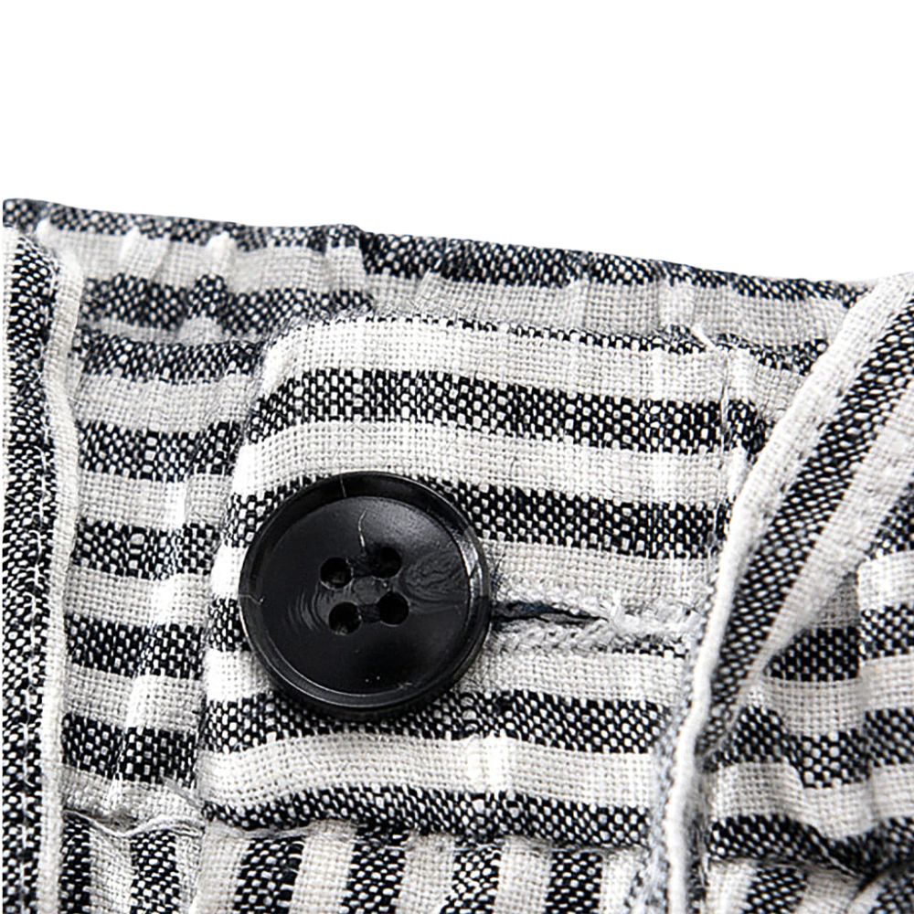 Bermuda de Linho Masculina Lorennzi Listrada 6