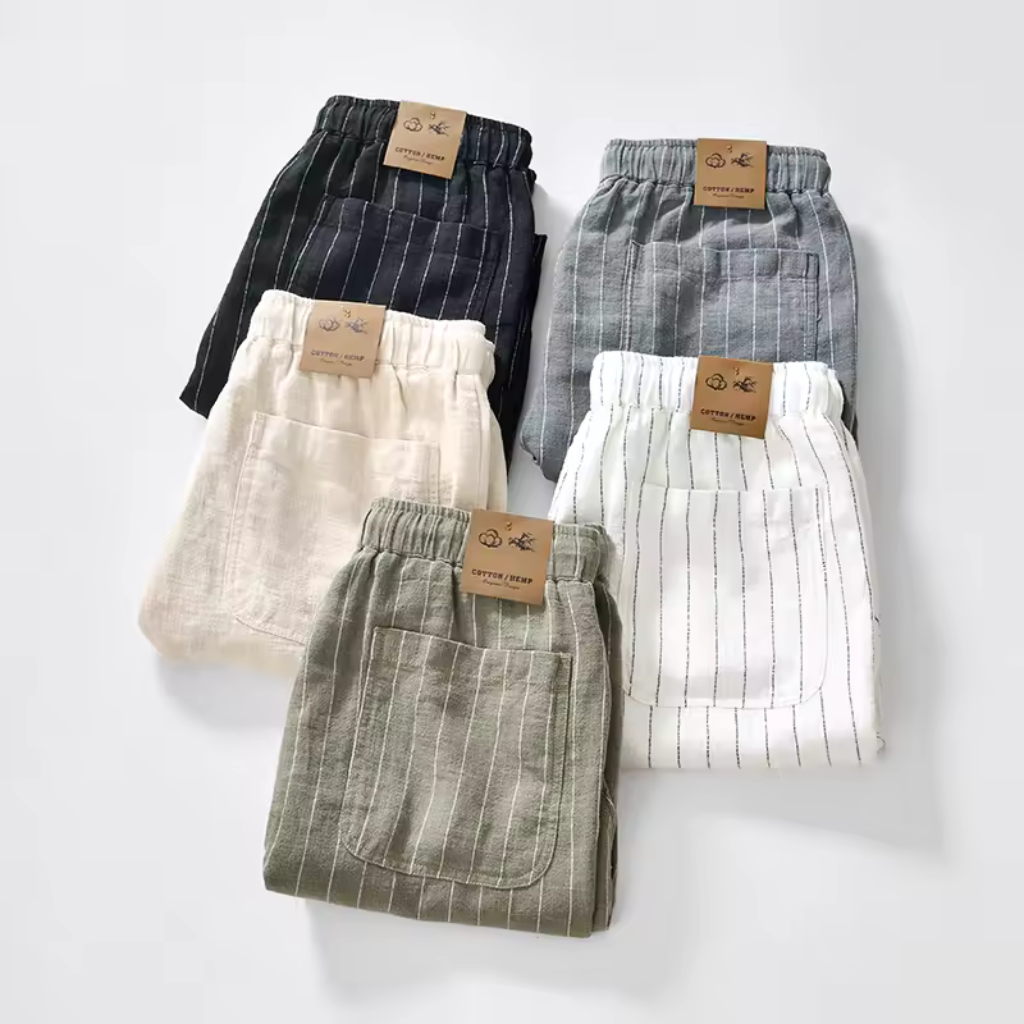Bermuda de Linho Masculina Lorennzi Porto 8