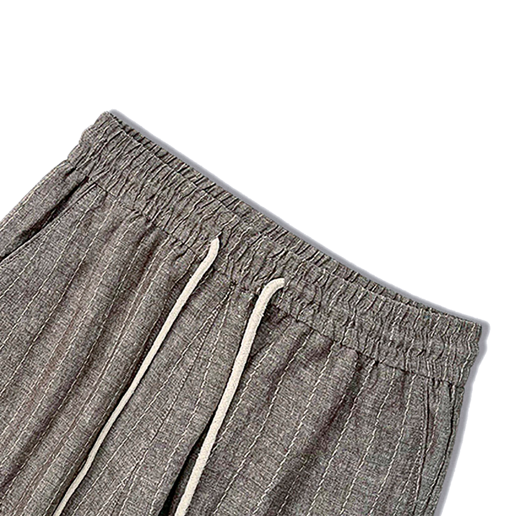 Calça de Linho Masculina Listrada Lorennzi 10