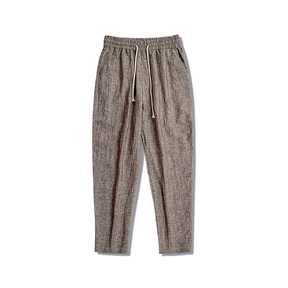 Calça de Linho Masculina Listrada Lorennzi 8