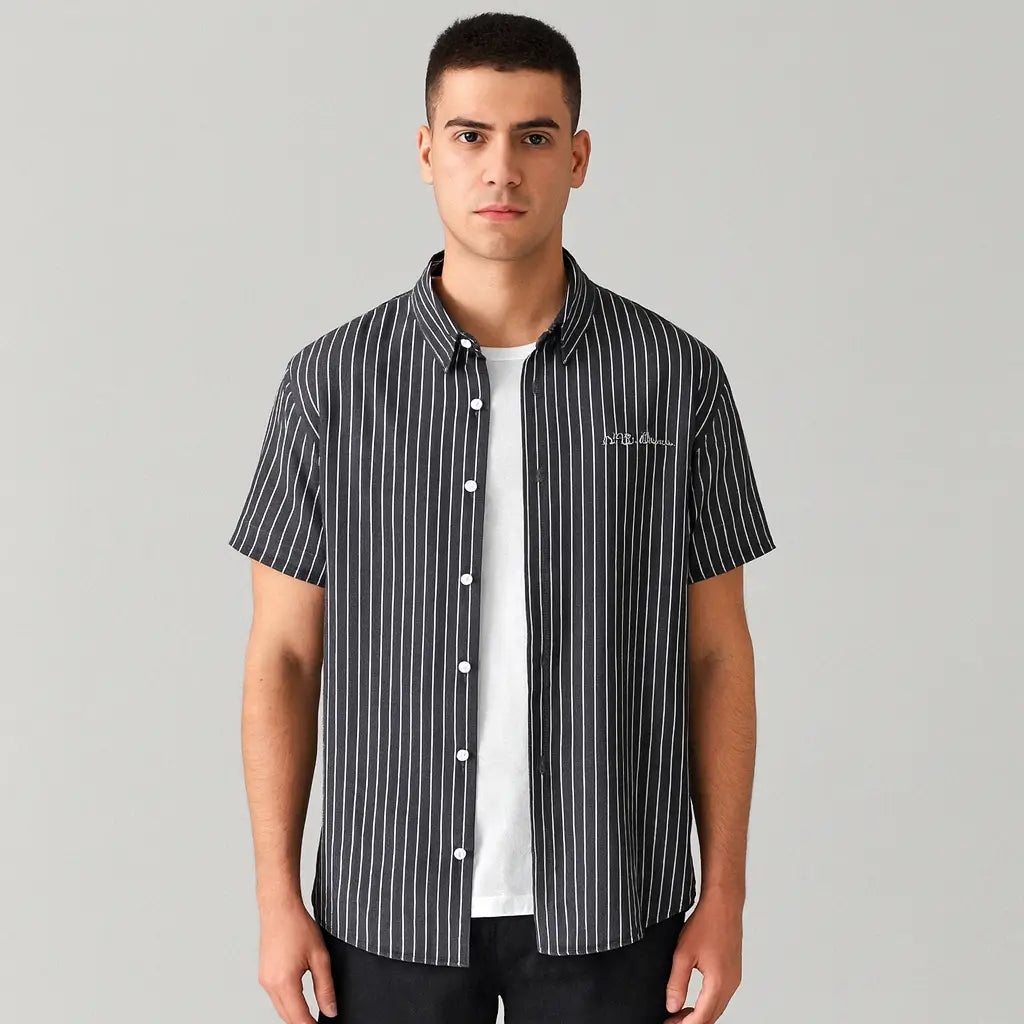 Camisa Manga Curta Listrada Lorennzi Mare 2