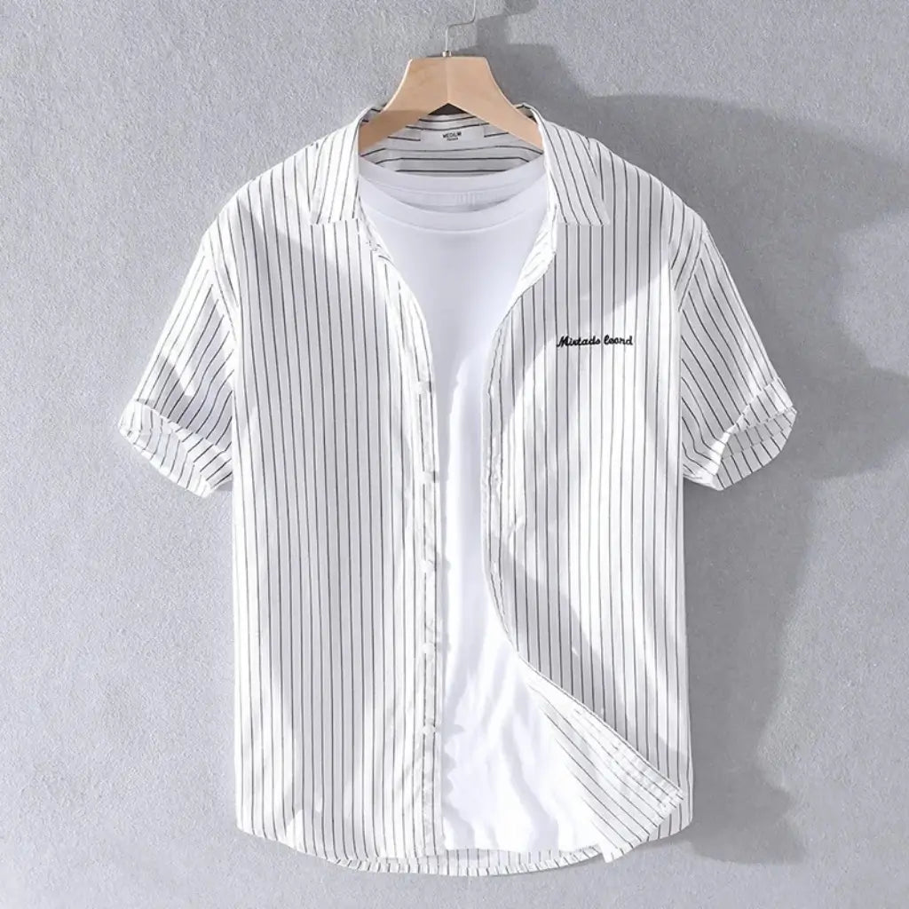 Camisa Manga Curta Listrada Lorennzi Mare 5