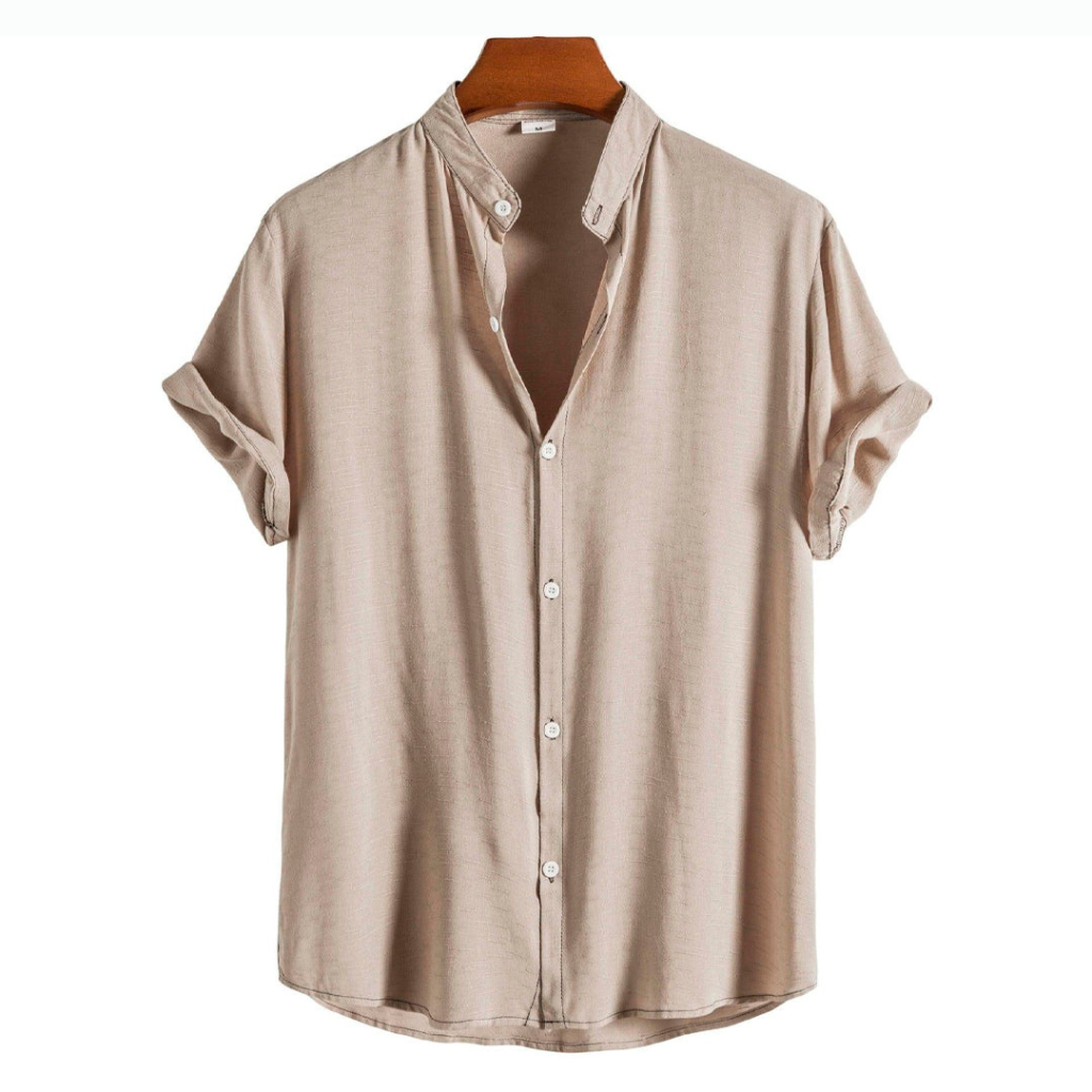 Camisa Masculina Lisa Gola Padre Lorennzi 4