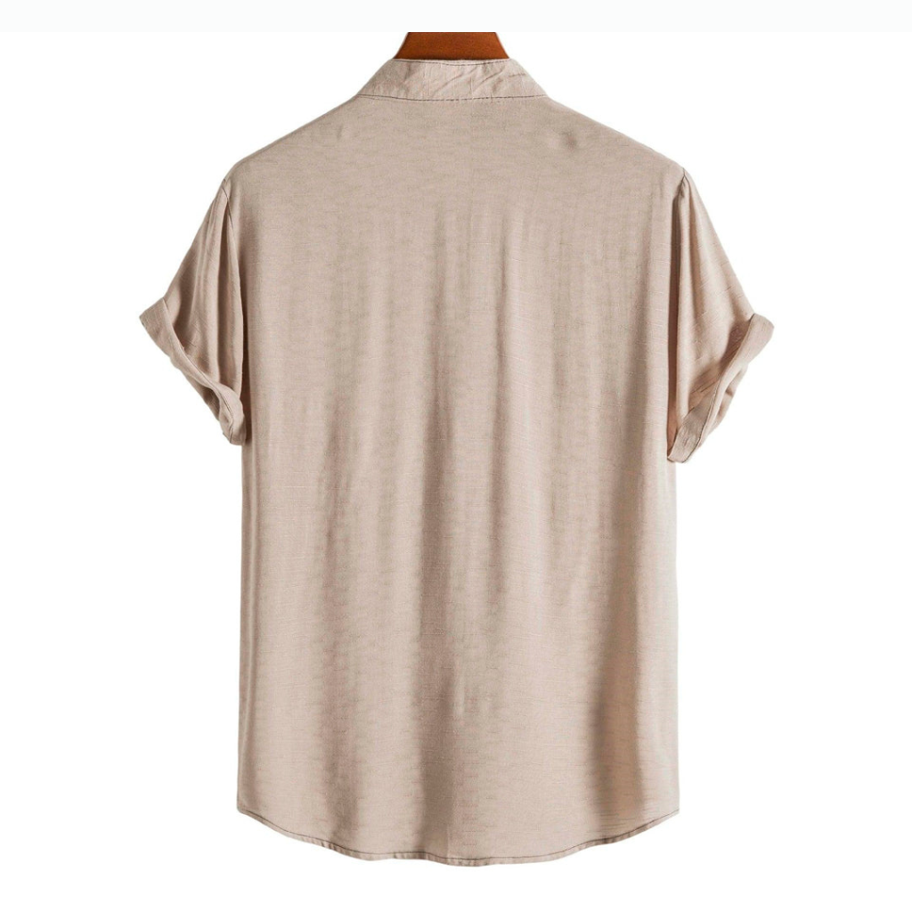 Camisa Masculina Lisa Gola Padre Lorennzi 5