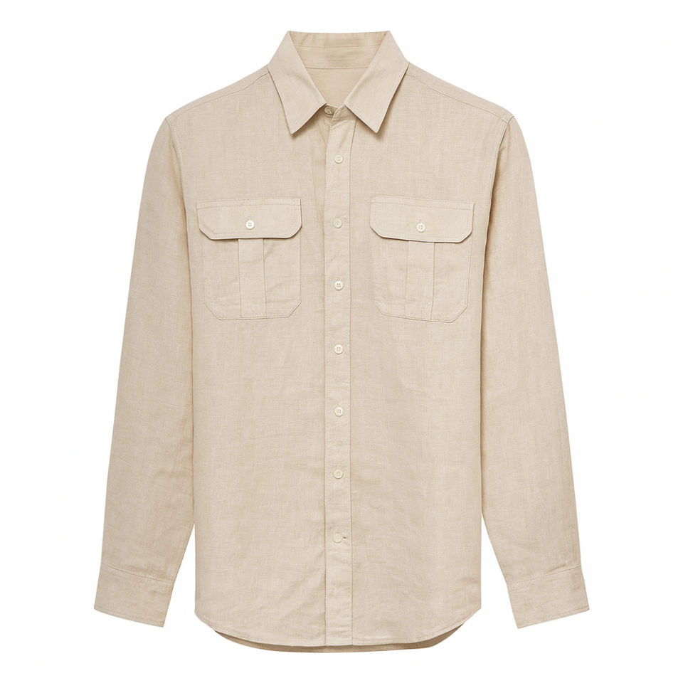 Camisa Masculina em Linho Lorennzi Saint