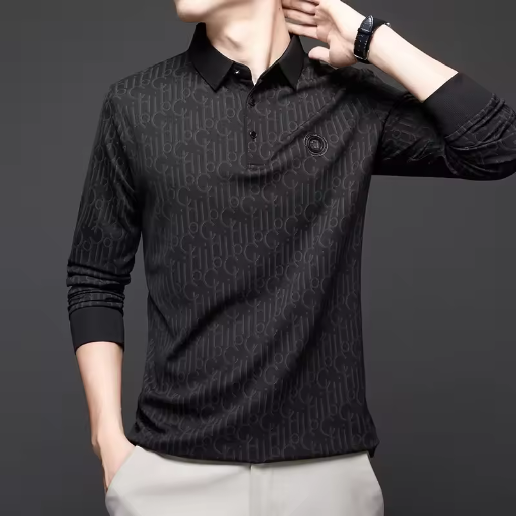 Camisa Polo Masculina Lorennzi Grigio 8