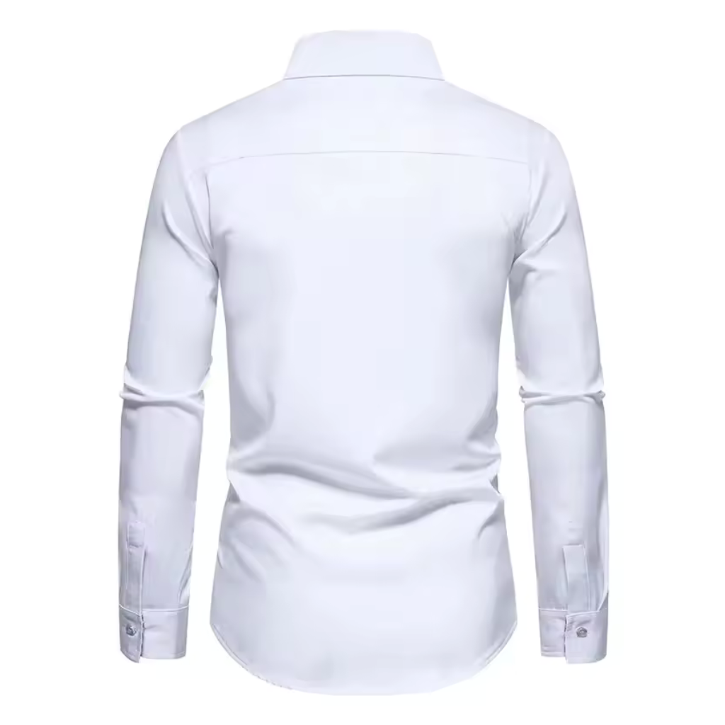 Camisa Social Masculina Lorennzi Bordeaux 4